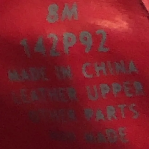 NATURALIZER - Women’s Red Suede Leather Mary Jane Mule Slides Pump - Size 8M - Picture 13 of 15